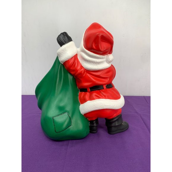 Ceramic MCM Hand Painted Artisan, Santa Claus With Sack Planter Byron Mold 817 f - Picture 3 of 13